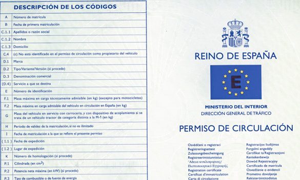 Permission to Use Your Vehicle | N332.es - Driving In Spain