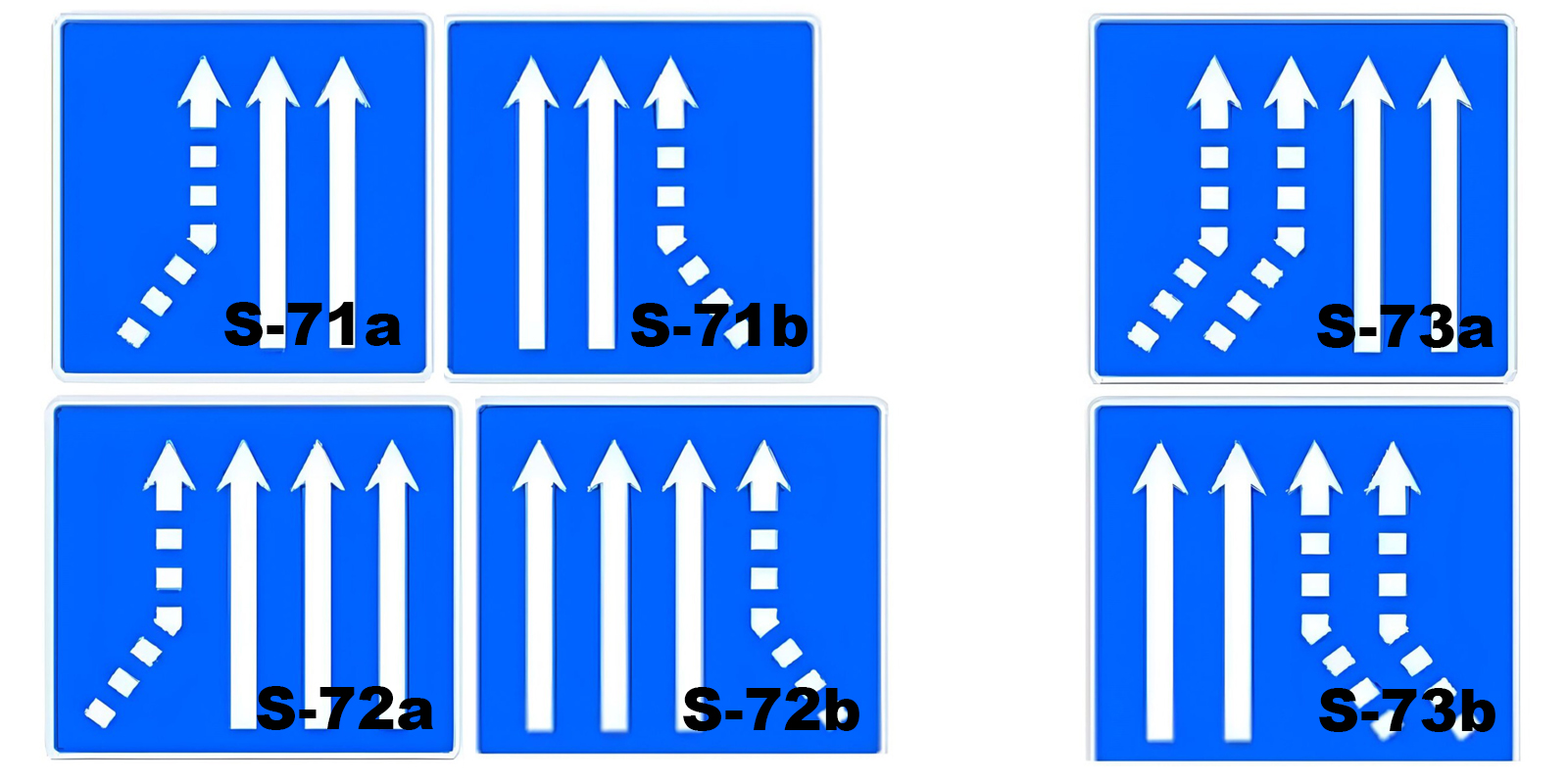 S-70 road signs in Spain