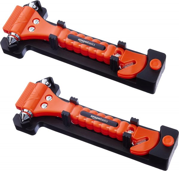 Seat Belt Cutter and Emergency Window Breaker Hammer