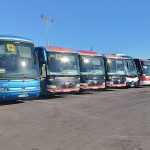 School Buses ready for the School Run
